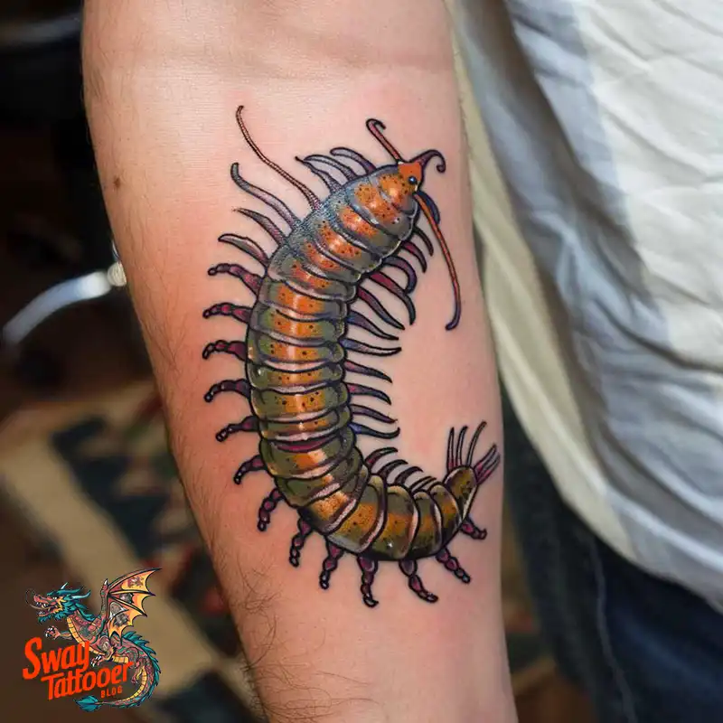 100 Centipede Tattoo Designs Symbolism, Style, & Longevity 82 centipede8