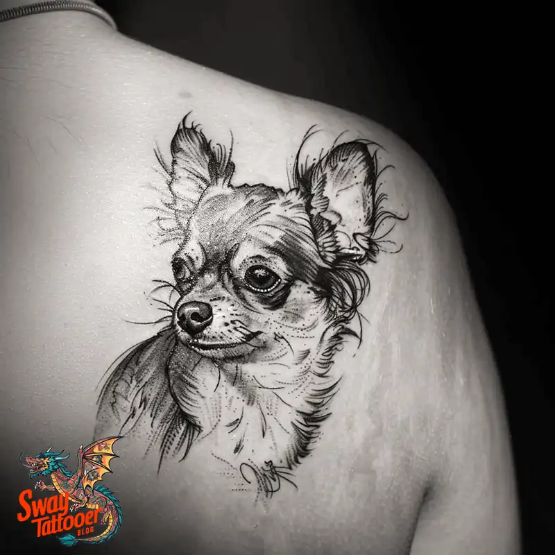 100 Chihuahua Tattoo Designs: Symbolism and Meaning 66 chihuahua20