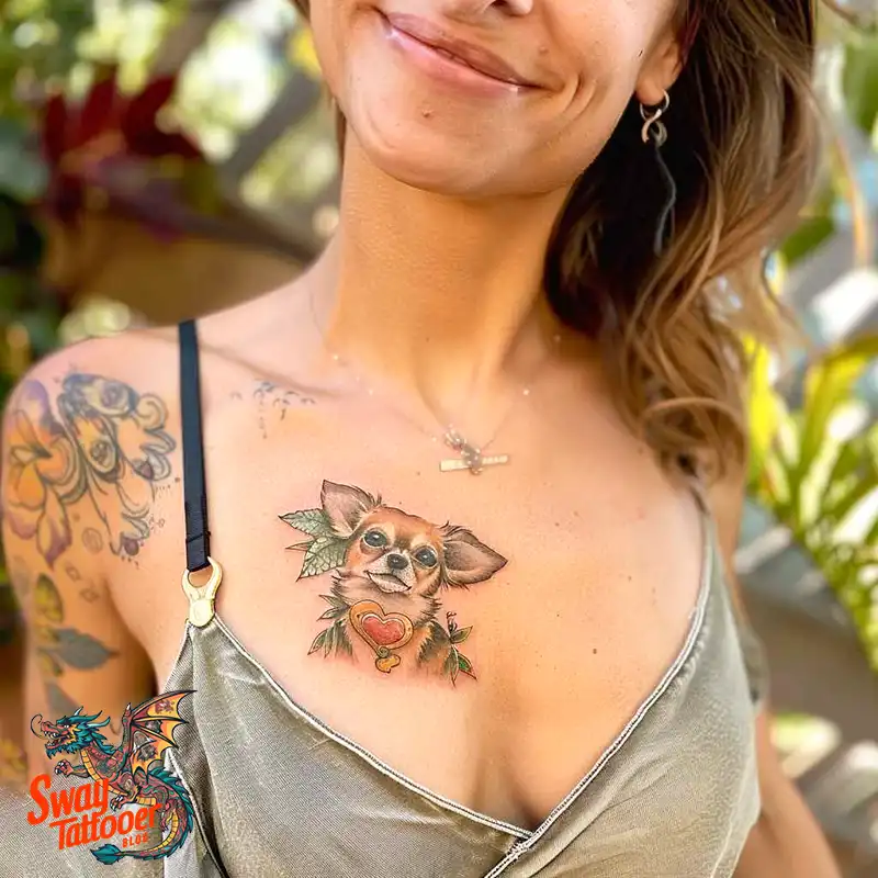 100 Chihuahua Tattoo Designs: Symbolism and Meaning 41 chihuahua tattoo design