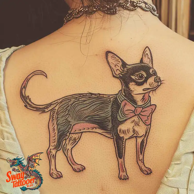 100 Chihuahua Tattoo Designs: Symbolism and Meaning 31 chihuahua tattoo design