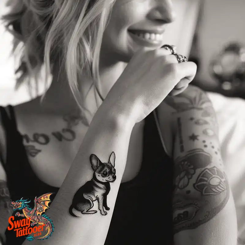 100 Chihuahua Tattoo Designs: Symbolism and Meaning 25 chihuahua tattoo design