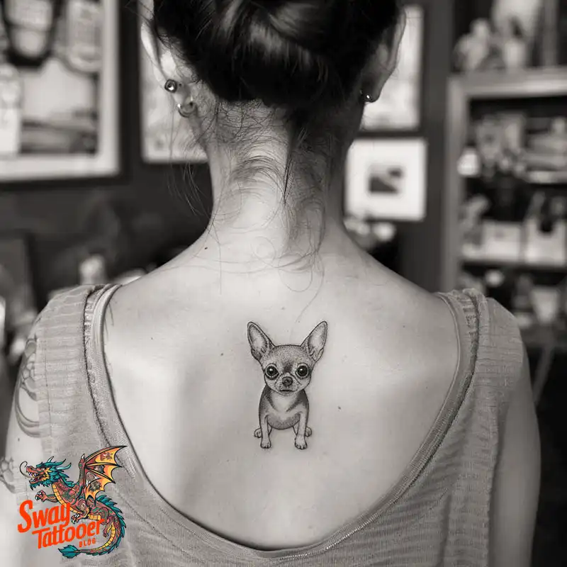 100 Chihuahua Tattoo Designs: Symbolism and Meaning 29 chihuahua tattoo design