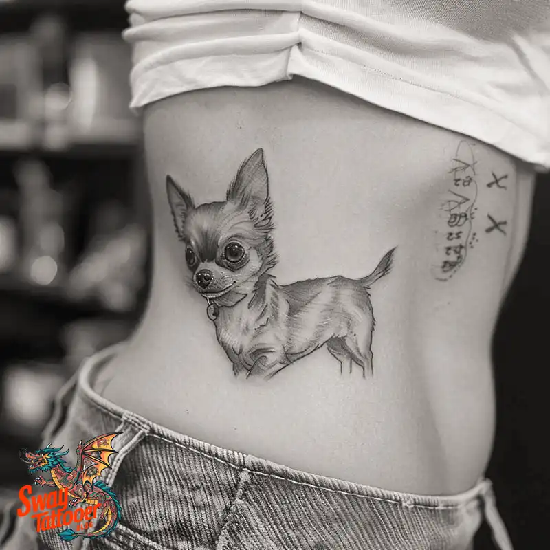 100 Chihuahua Tattoo Designs: Symbolism and Meaning 24 chihuahua tattoo design