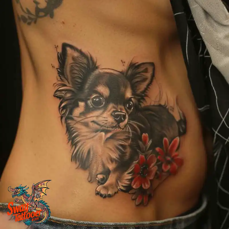 100 Chihuahua Tattoo Designs: Symbolism and Meaning 22 chihuahua tattoo design