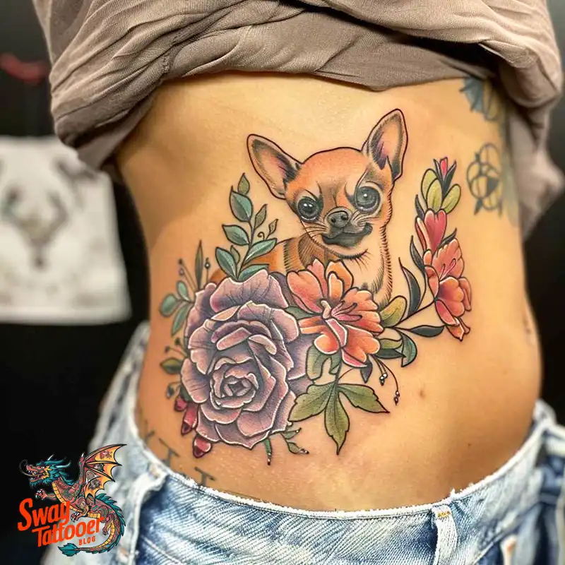 100 Chihuahua Tattoo Designs: Symbolism and Meaning 21 chihuahua tattoo design