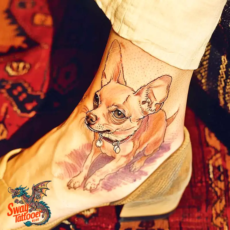 100 Chihuahua Tattoo Designs: Symbolism and Meaning 13 chihuahua tattoo design