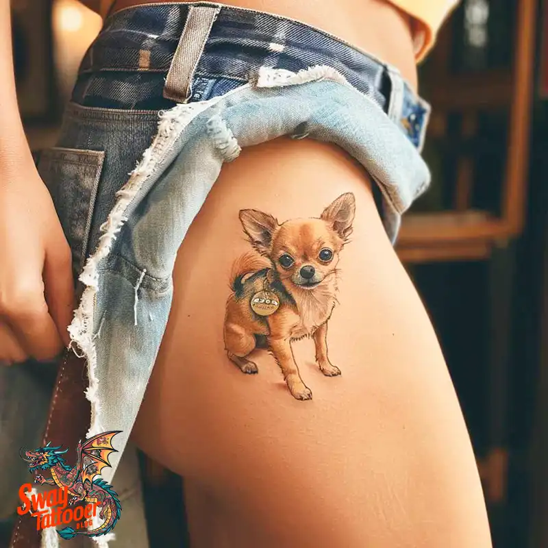 100 Chihuahua Tattoo Designs: Symbolism and Meaning 5 chihuahua tattoo