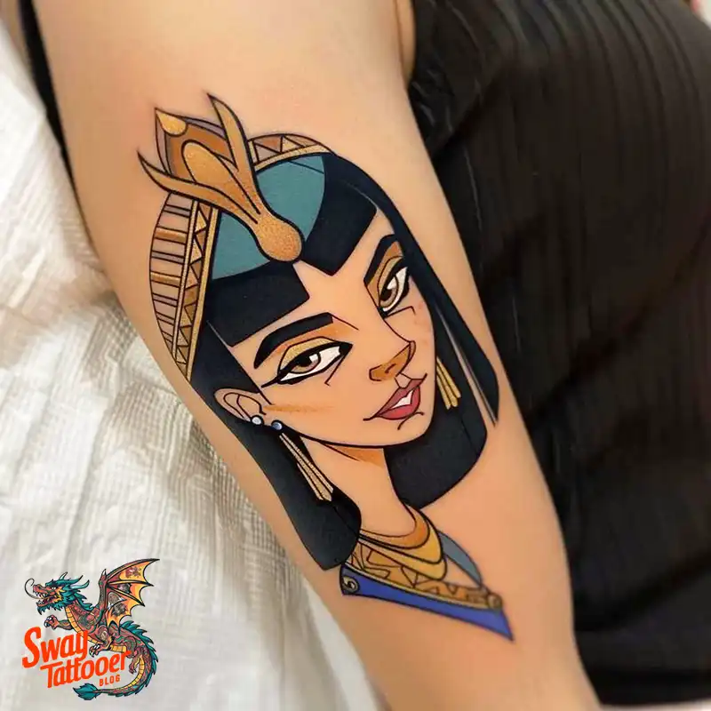 100 Cleopatra Tattoo Design Ideas: Symbolism & Meaning 91 cleopatra1