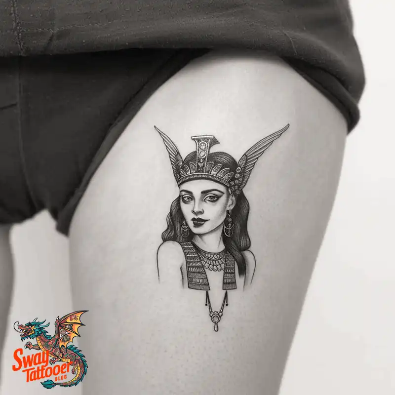100 Cleopatra Tattoo Design Ideas: Symbolism & Meaning 77 cleopatra14