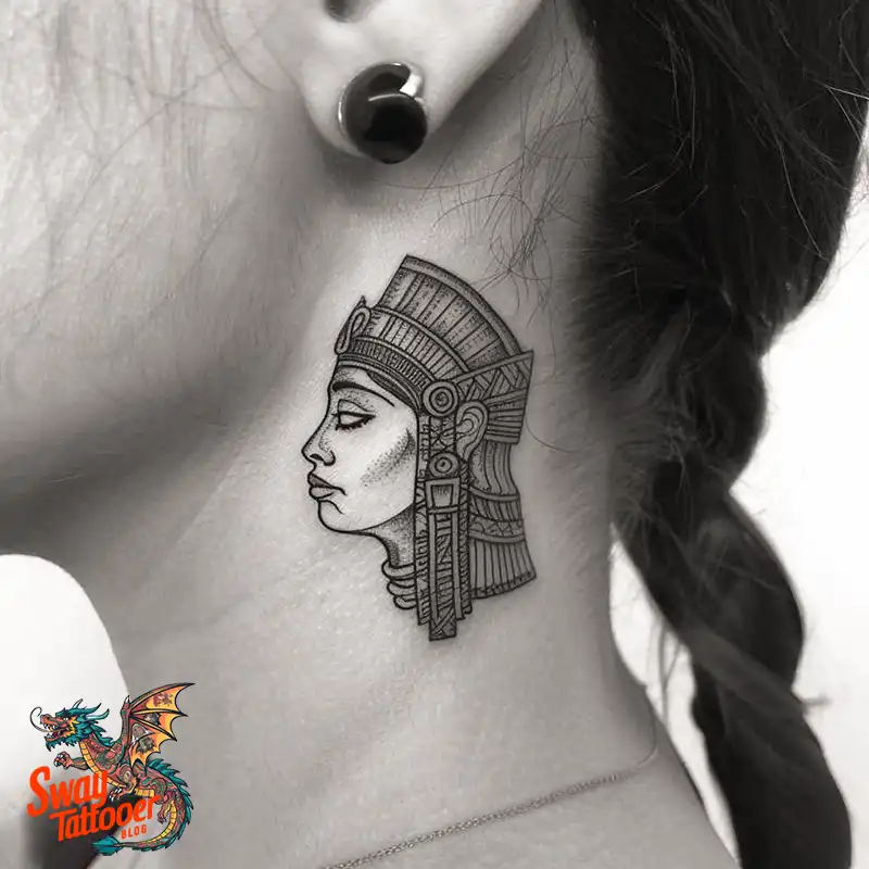 100 Cleopatra Tattoo Design Ideas: Symbolism & Meaning 74 cleopatra17