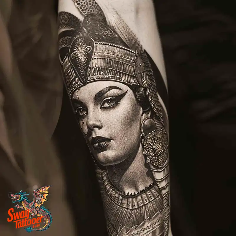 100 Cleopatra Tattoo Design Ideas: Symbolism & Meaning 88 cleopatra3