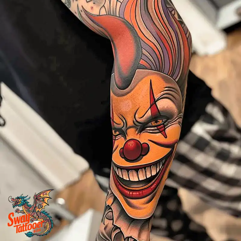 150 Clown Tattoo Design Ideas: Symbolism & Cultural Context 152 clown 1