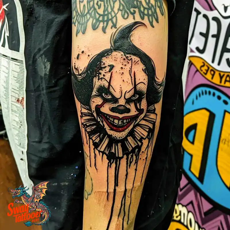 150 Clown Tattoo Design Ideas: Symbolism & Cultural Context 53 clown tattoo ideas