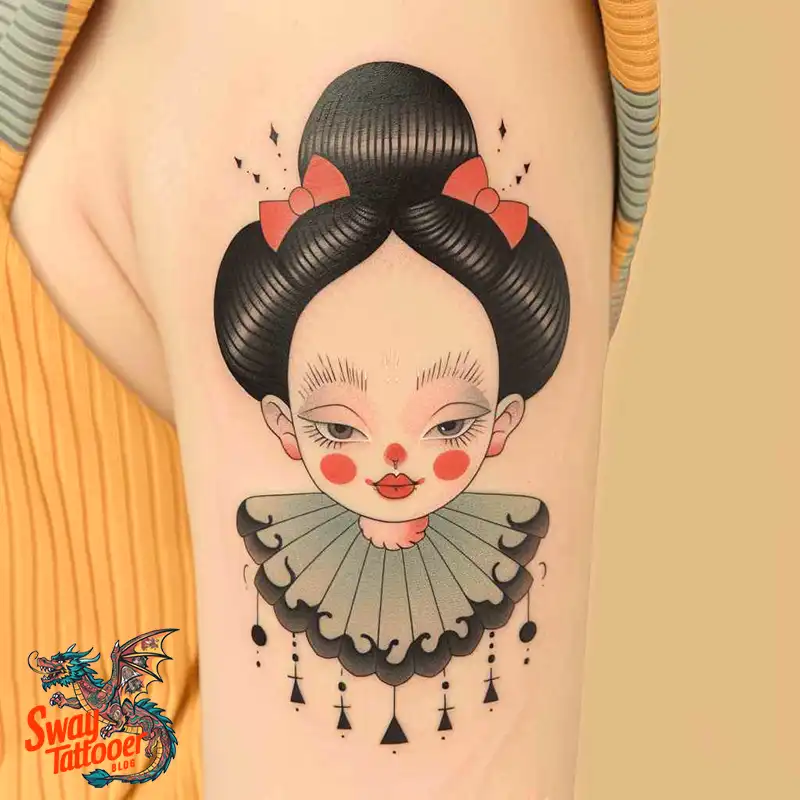 150 Clown Tattoo Design Ideas: Symbolism & Cultural Context 45 clown tattoo design