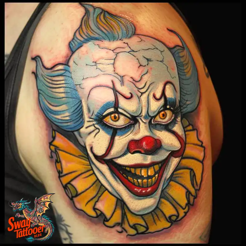 150 Clown Tattoo Design Ideas: Symbolism & Cultural Context 144 clown11