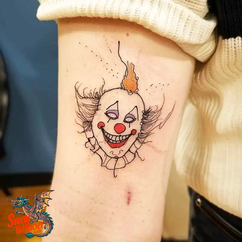 150 Clown Tattoo Design Ideas: Symbolism & Cultural Context 39 clown tattoo design