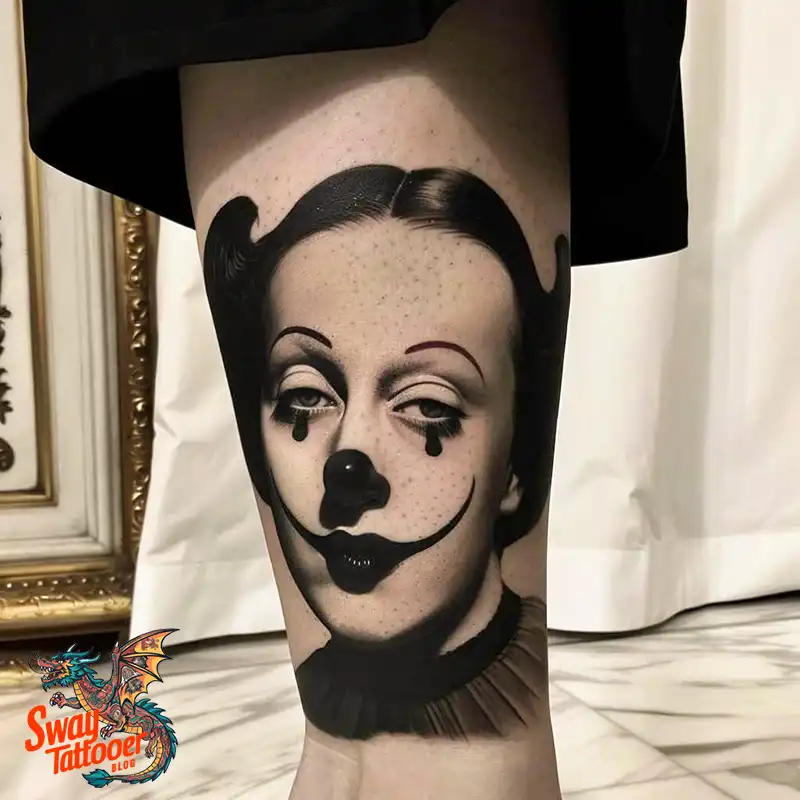 150 Clown Tattoo Design Ideas: Symbolism & Cultural Context 25 clown tattoo design