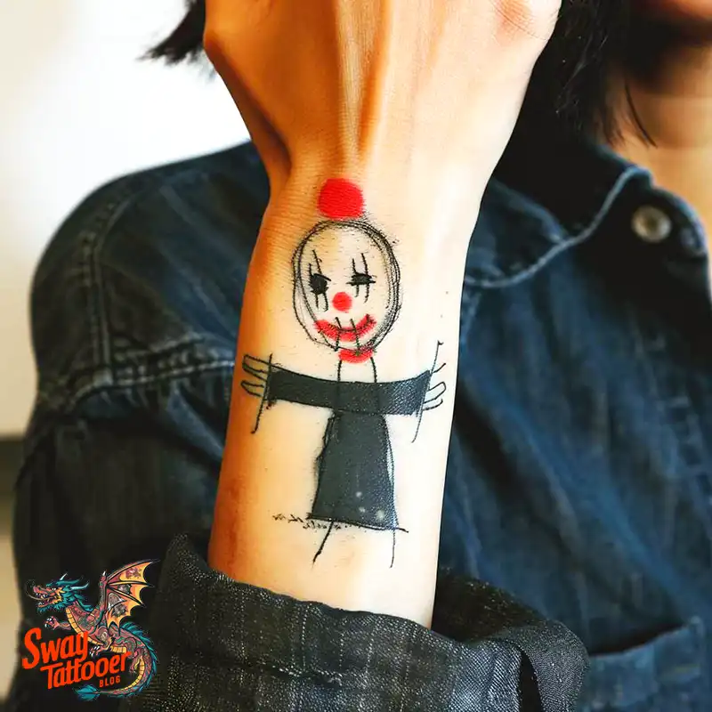 150 Clown Tattoo Design Ideas: Symbolism & Cultural Context 17 clown tattoo design