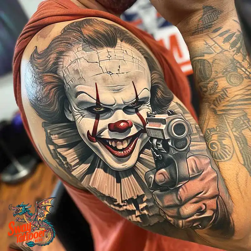 150 Clown Tattoo Design Ideas: Symbolism & Cultural Context 141 clown14