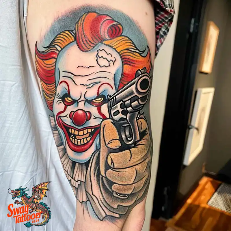 150 Clown Tattoo Design Ideas: Symbolism & Cultural Context 151 clown2