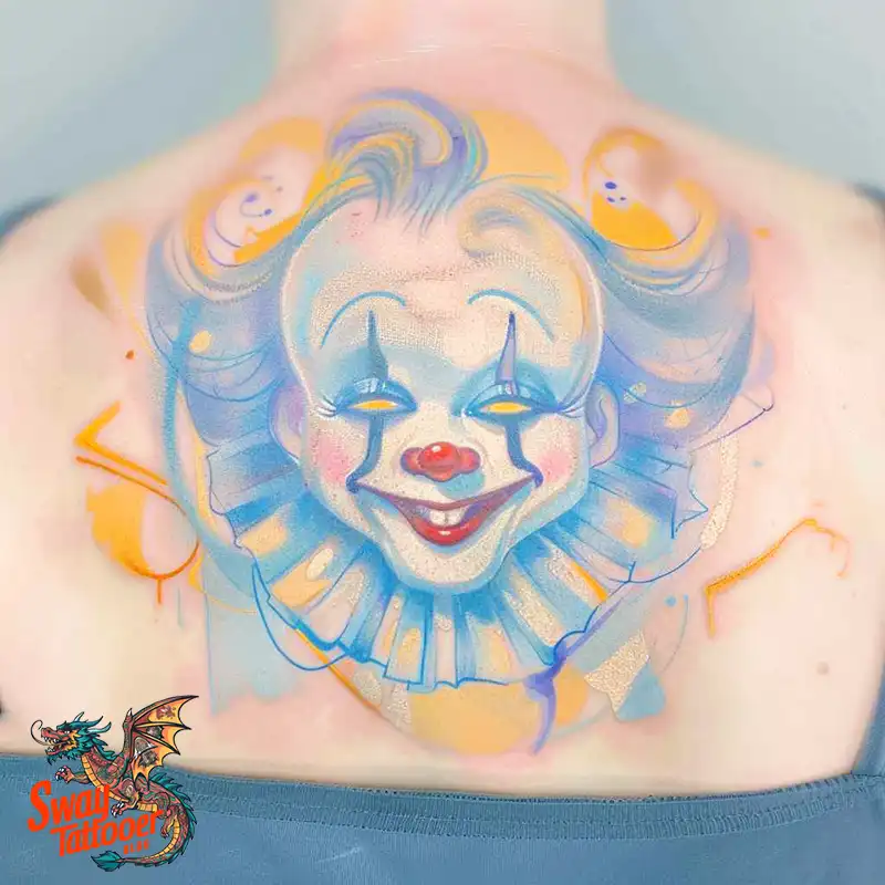 150 Clown Tattoo Design Ideas: Symbolism & Cultural Context 131 clown23