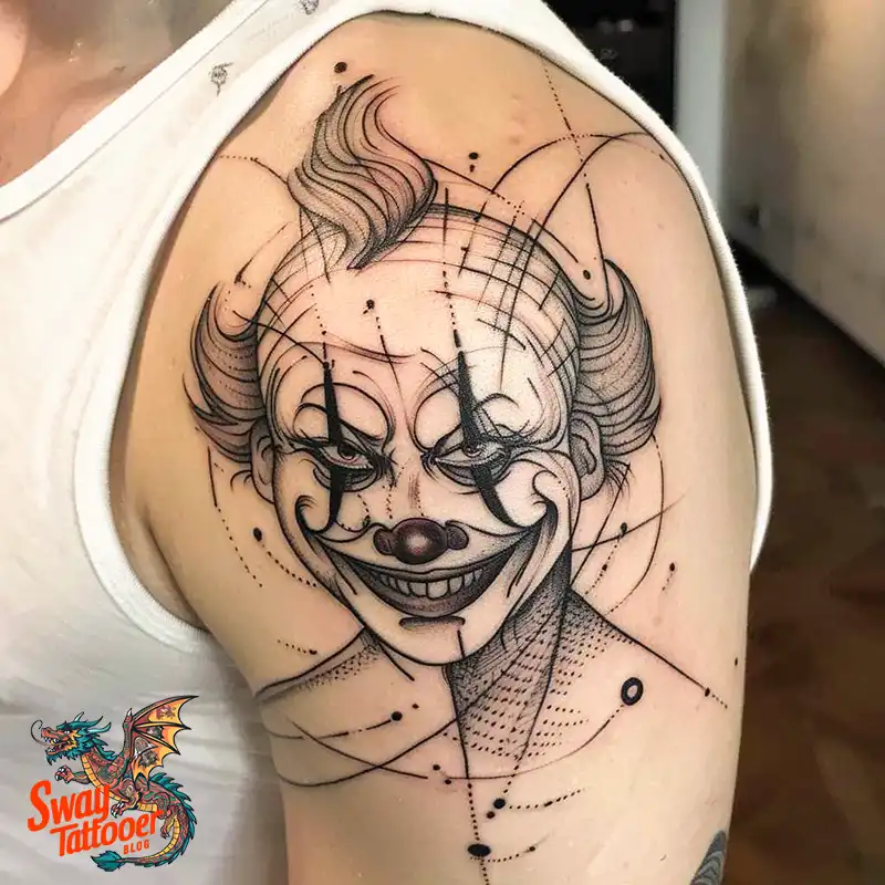 150 Clown Tattoo Design Ideas: Symbolism & Cultural Context 121 clown28