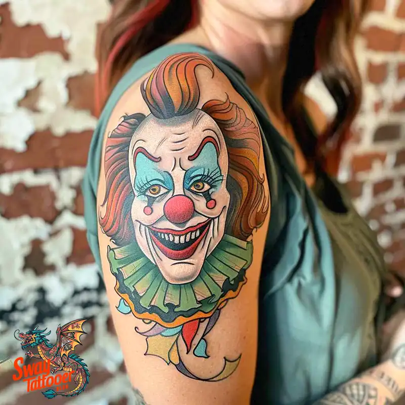 150 Clown Tattoo Design Ideas: Symbolism & Cultural Context 106 clown48