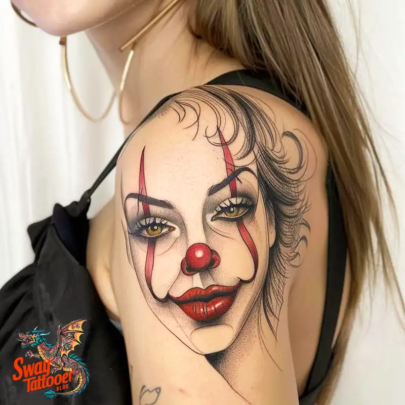 150 Clown Tattoo Design Ideas: Symbolism & Cultural Context 103 clown51