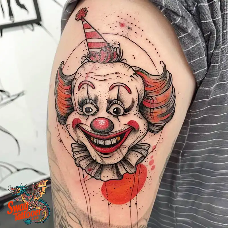 150 Clown Tattoo Design Ideas: Symbolism & Cultural Context 148 clown6