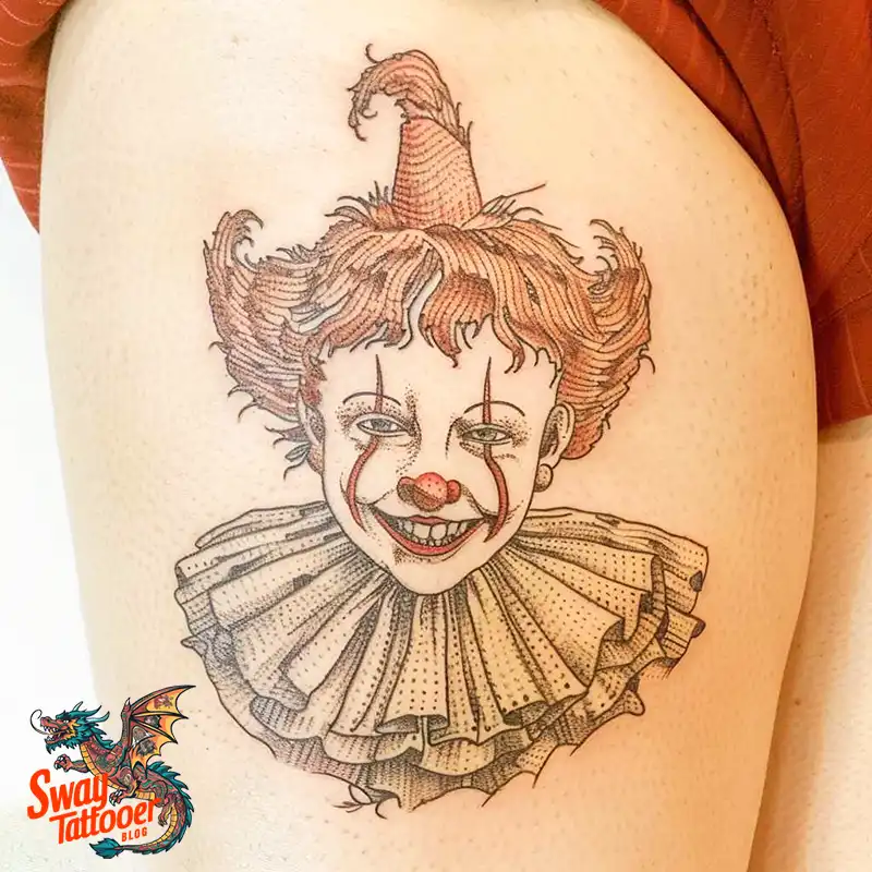 150 Clown Tattoo Design Ideas: Symbolism & Cultural Context 77 clown tattoo