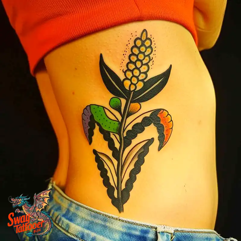 corn stalk tattoo