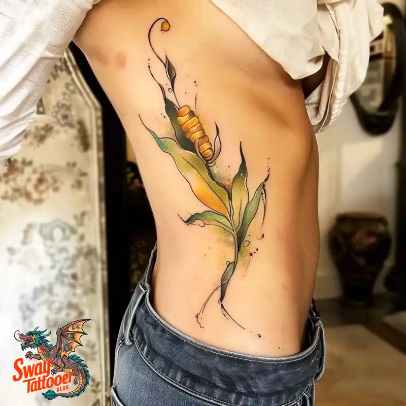 corn stalk tattoo