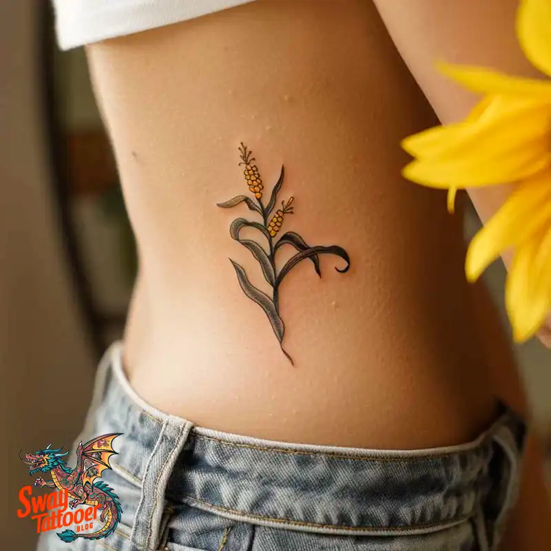 corn stalk tattoo