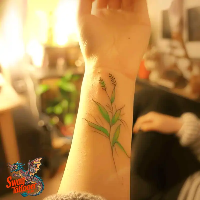 corn stalk tattoo