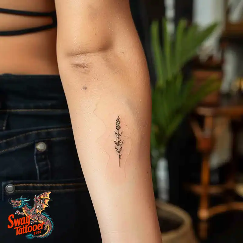 corn stalk tattoo