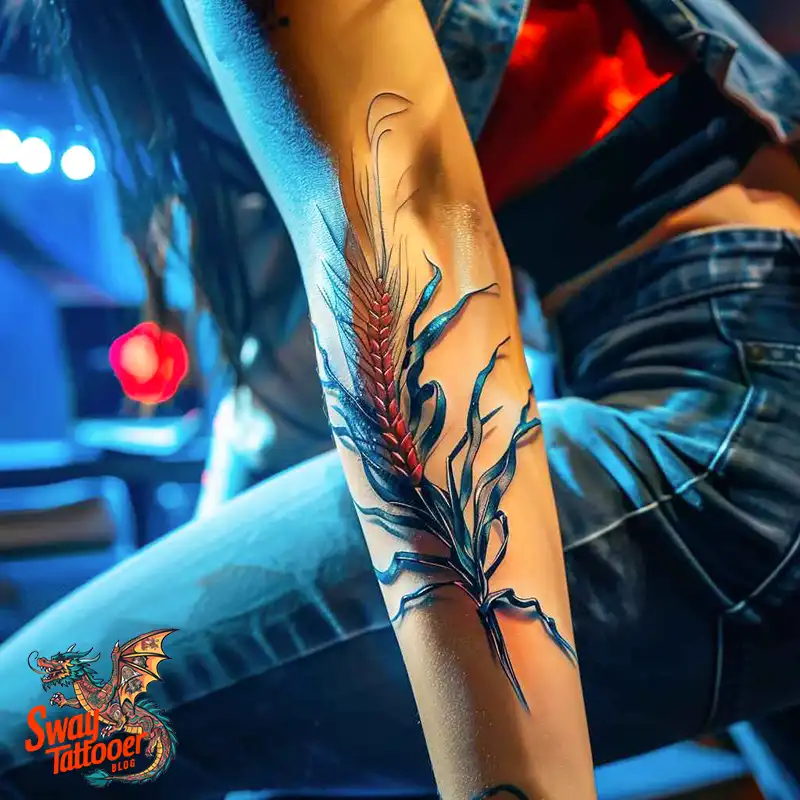 corn stalk tattoo
