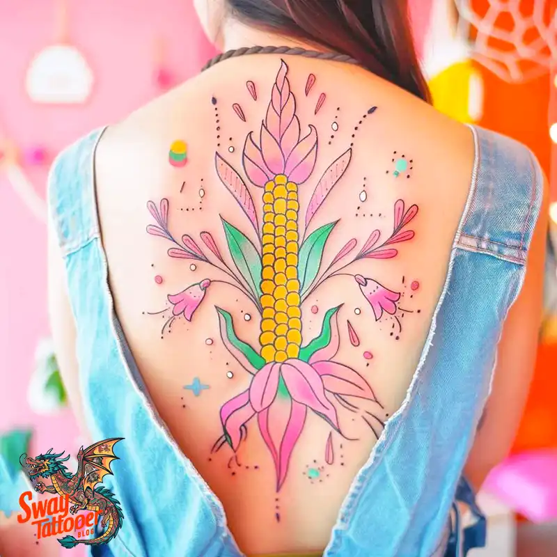 corn stalk tattoo