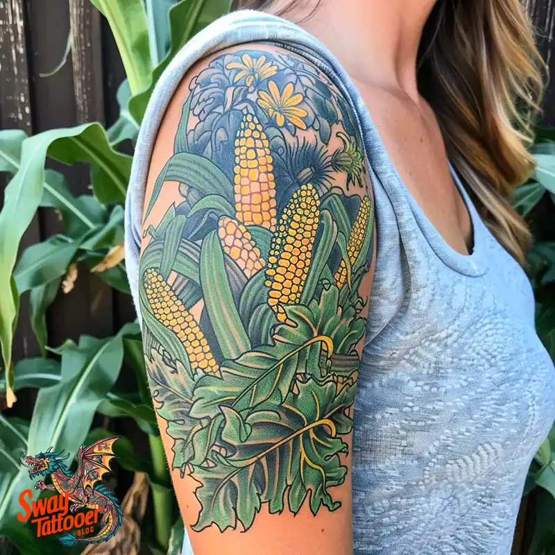 corn stalk tattoo ideas