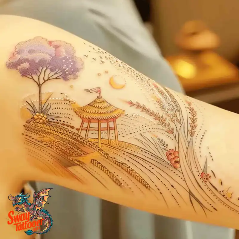 corn stalk tattoo ideas