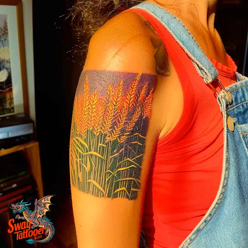corn stalk tattoo ideas