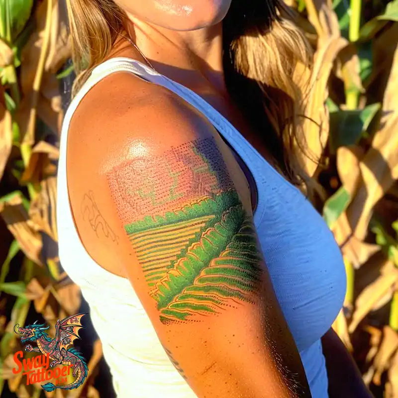 corn stalk tattoo ideas