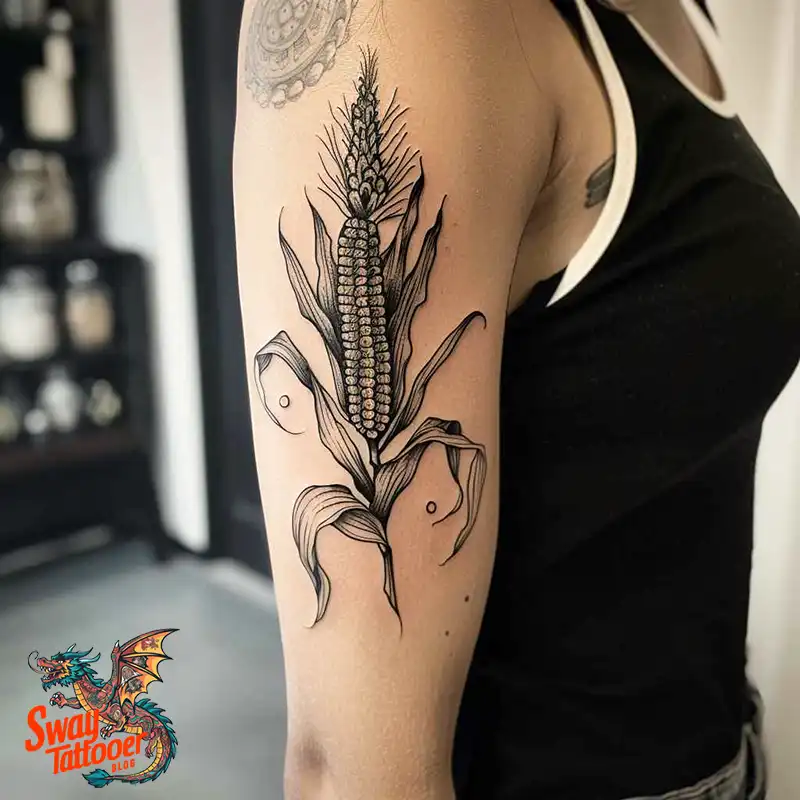 corn stalk tattoo ideas