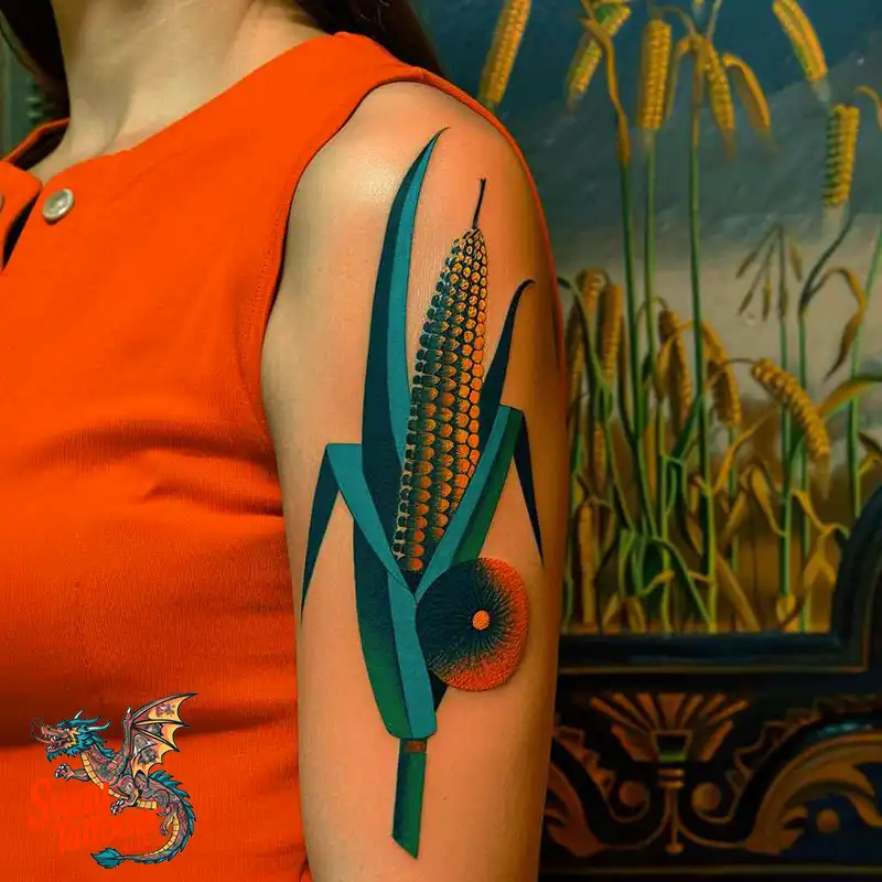 corn stalk tattoo ideas