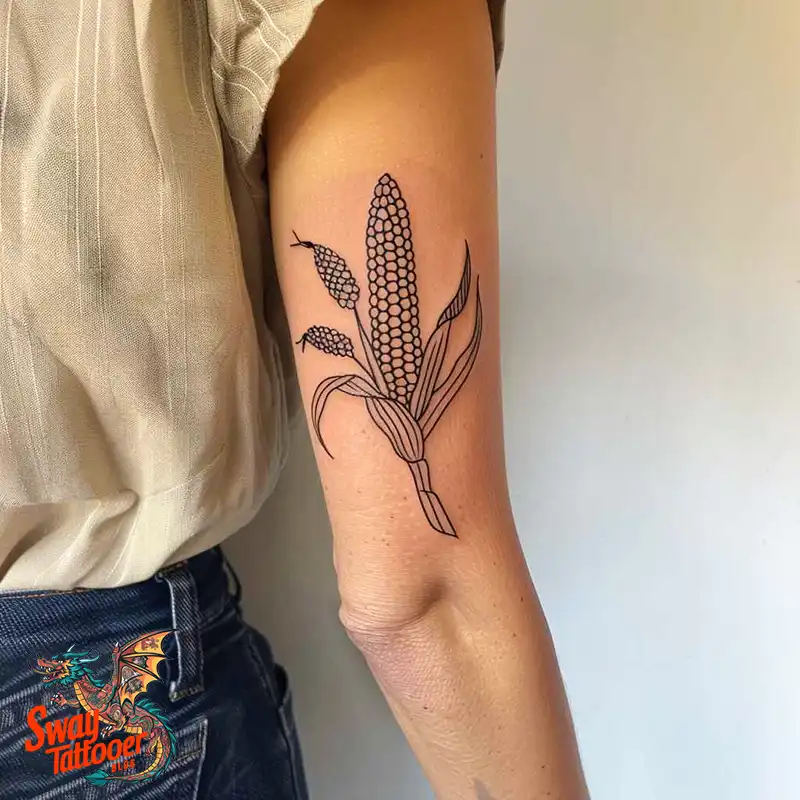 corn stalk tattoo ideas