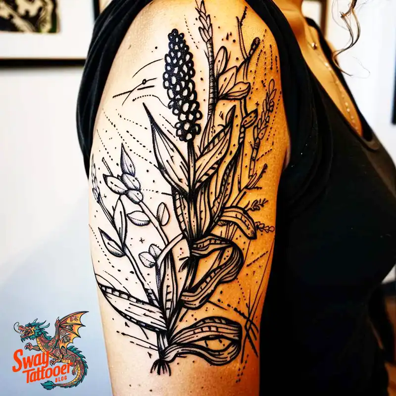 corn stalk tattoo designs