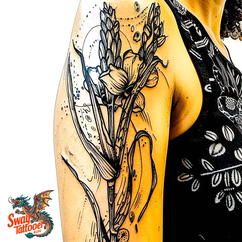 corn stalk tattoo designs