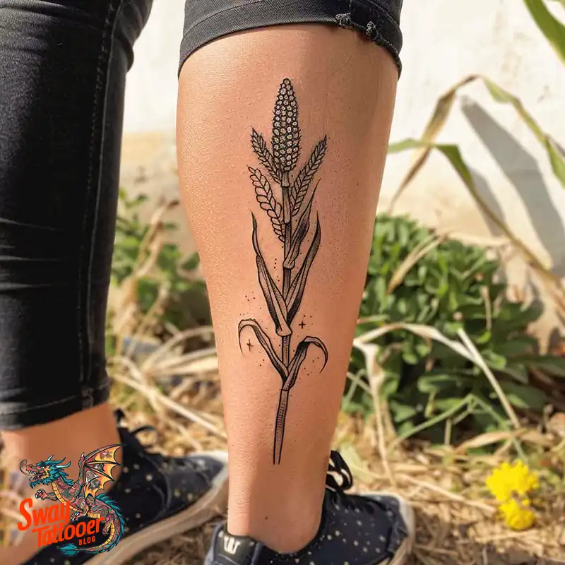 corn stalk tattoo designs