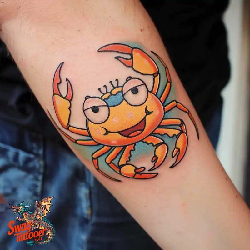 120 Crab Tattoo Design Ideas with Meaning and Symbolism 116 crab 1