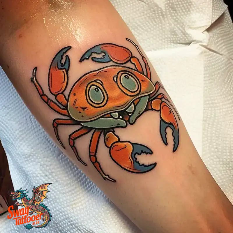 120 Crab Tattoo Design Ideas with Meaning and Symbolism 117 crab1