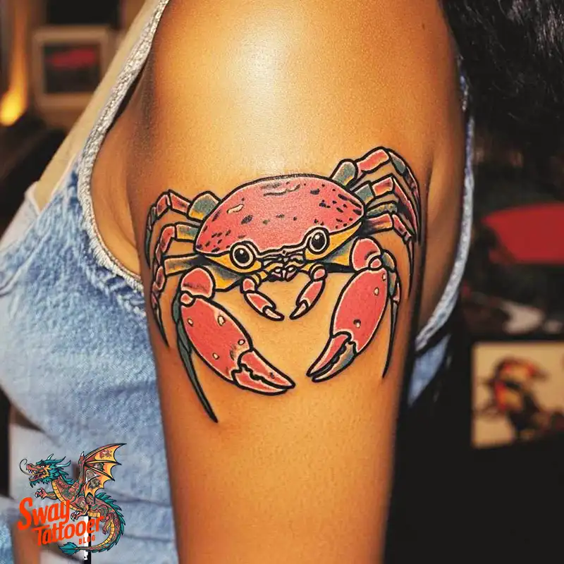 120 Crab Tattoo Design Ideas with Meaning and Symbolism 16 Crab Tattoo Design Ideas